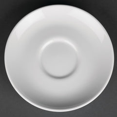 Royal Porcelain Classic White Cappuccino Saucers 150mm (Pack of 12)
