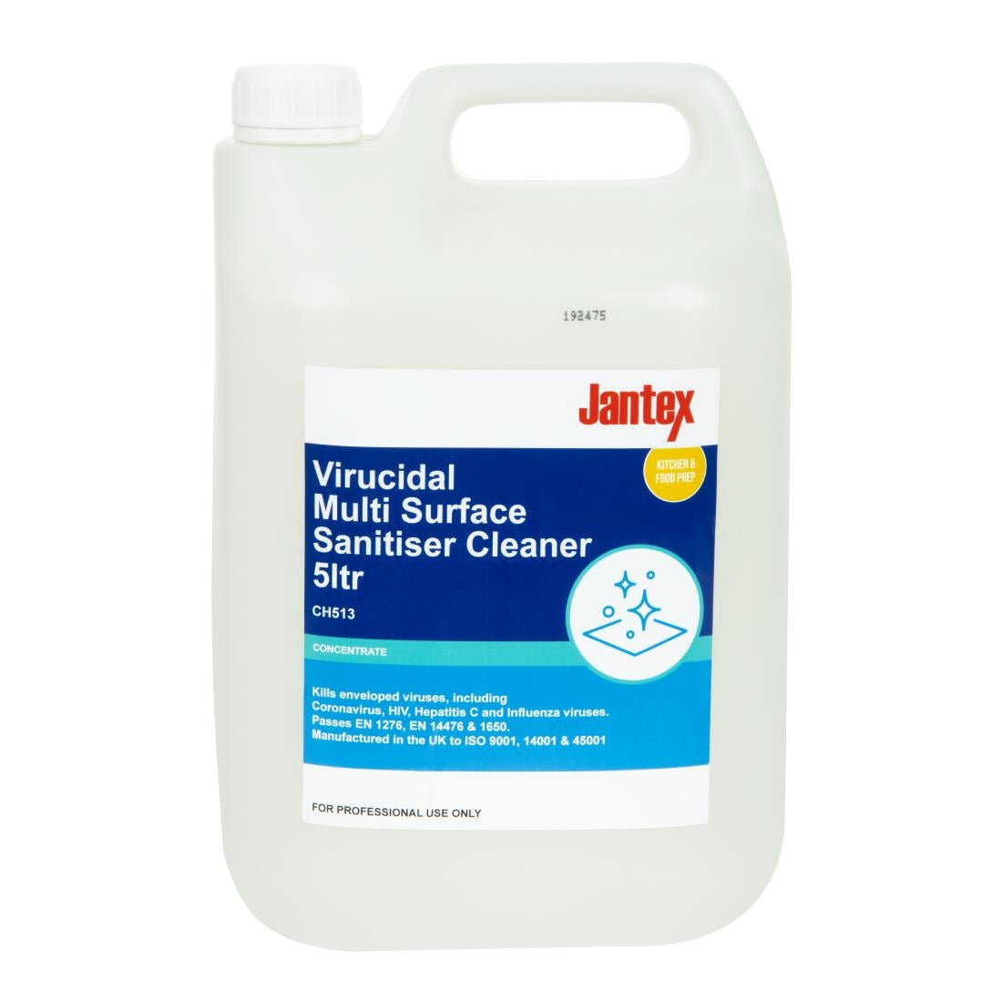 Jantex Virucidal Surface Sanitiser Concentrate 5Ltr