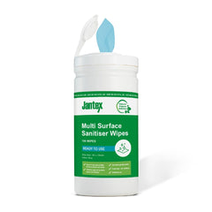 Jantex Green Probe Sanitiser Wipes Starter Tub 130mm (Pack of 100)