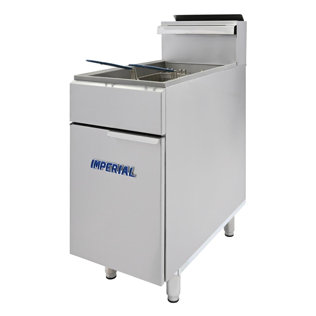 Imperial Single Tank Twin Basket Freestanding Natural Gas Fryer IFS-50-OP