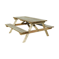 Rowlinson Picnic Table Natural Timber 180cm