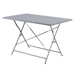 Bolero Perth Grey Pavement Style Folding Table 1100x700mm