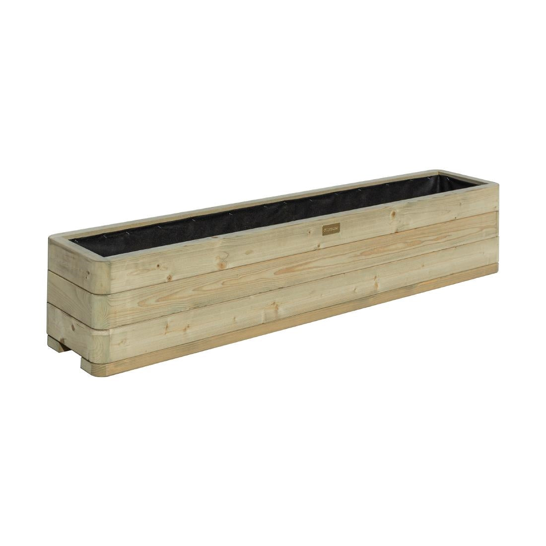 Rowlinson Marberry Layer Rectangular Wooden Planter 150cm