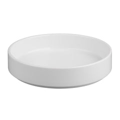 Olympia Whiteware Flat Walled Bowls 215mm (Pack of 4)