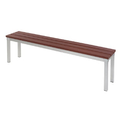 Enviro Outdoor Walnut Effect Faux Wood Bench 5ft