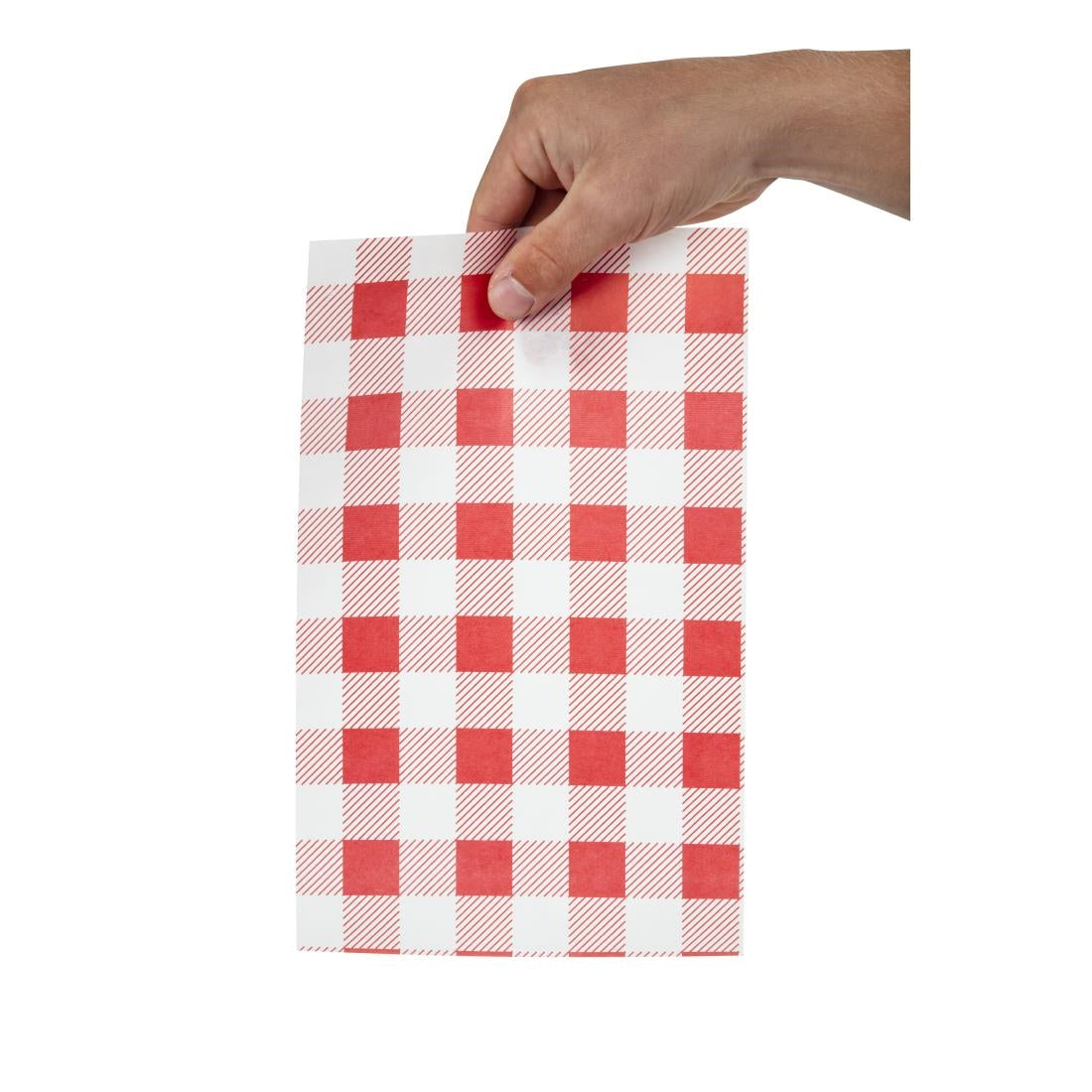 Greaseproof Paper Sheets Red Gingham 190 x 310mm (Pack of 200)