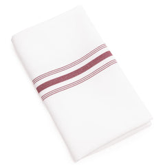 Bistro Table Napkins Burgundy Stripe (Pack of 10)