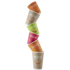 Huhtamaki Enjoy Double Wall Disposable Hot Cups 225ml / 8oz (Pack of 875)