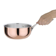 Vogue Copper Tri-Wall Flared Sauté Pan 20cm