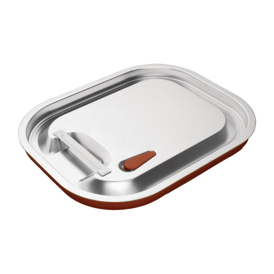 Vogue Stainless Steel and Silicone Sealable 1/2 Gastronorm Lid