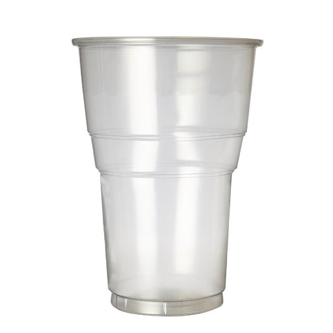 eGreen Premium Flexy-Glass Recyclable Pint To Brim Glasses UKCA CE Marked 568ml (Pack of 1000)