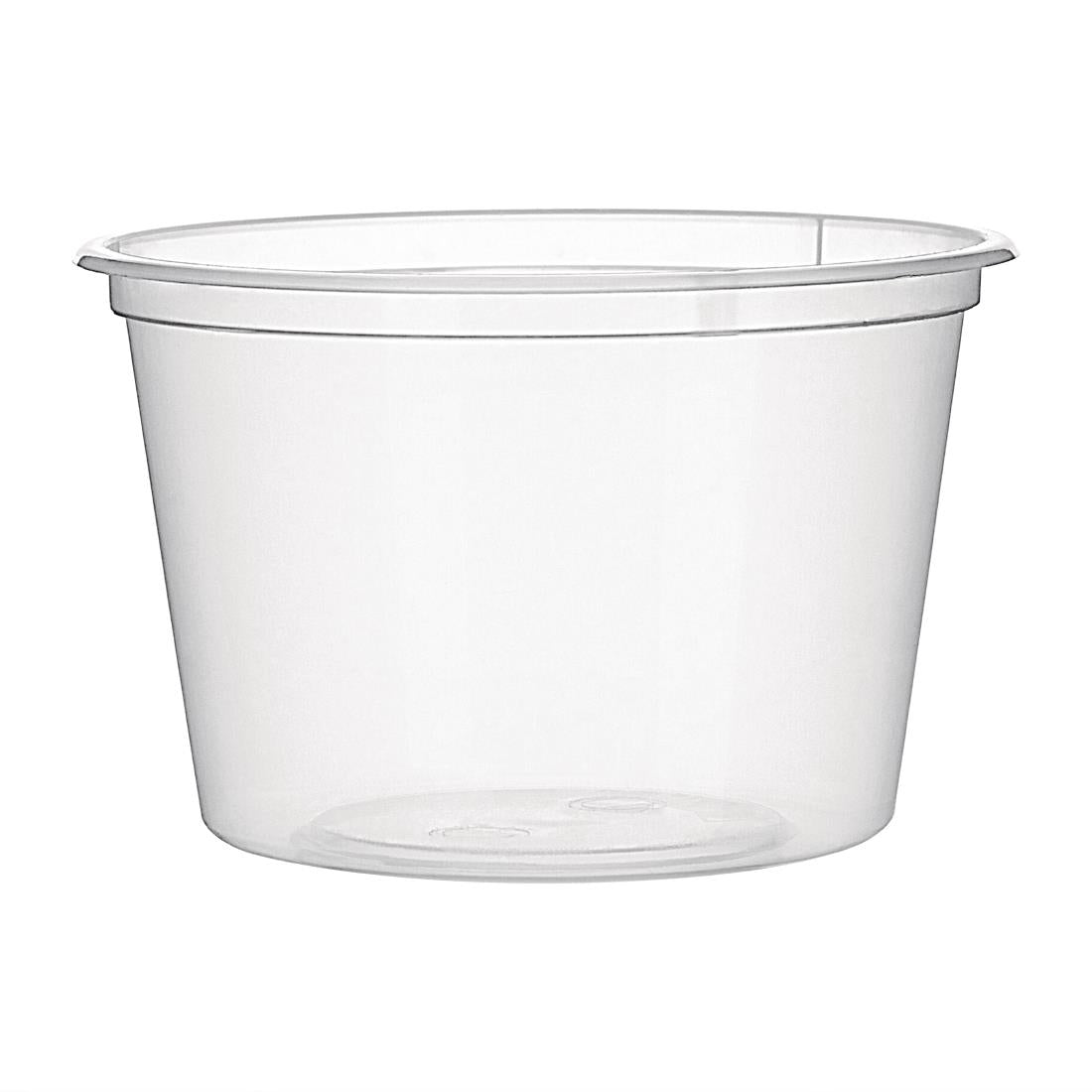 Fiesta Recyclable Plastic Microwavable Deli Pots 100ml (Pack of 100)