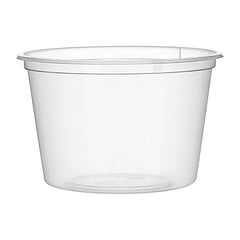 Fiesta Recyclable Plastic Microwavable Deli Pots 100ml (Pack of 100)