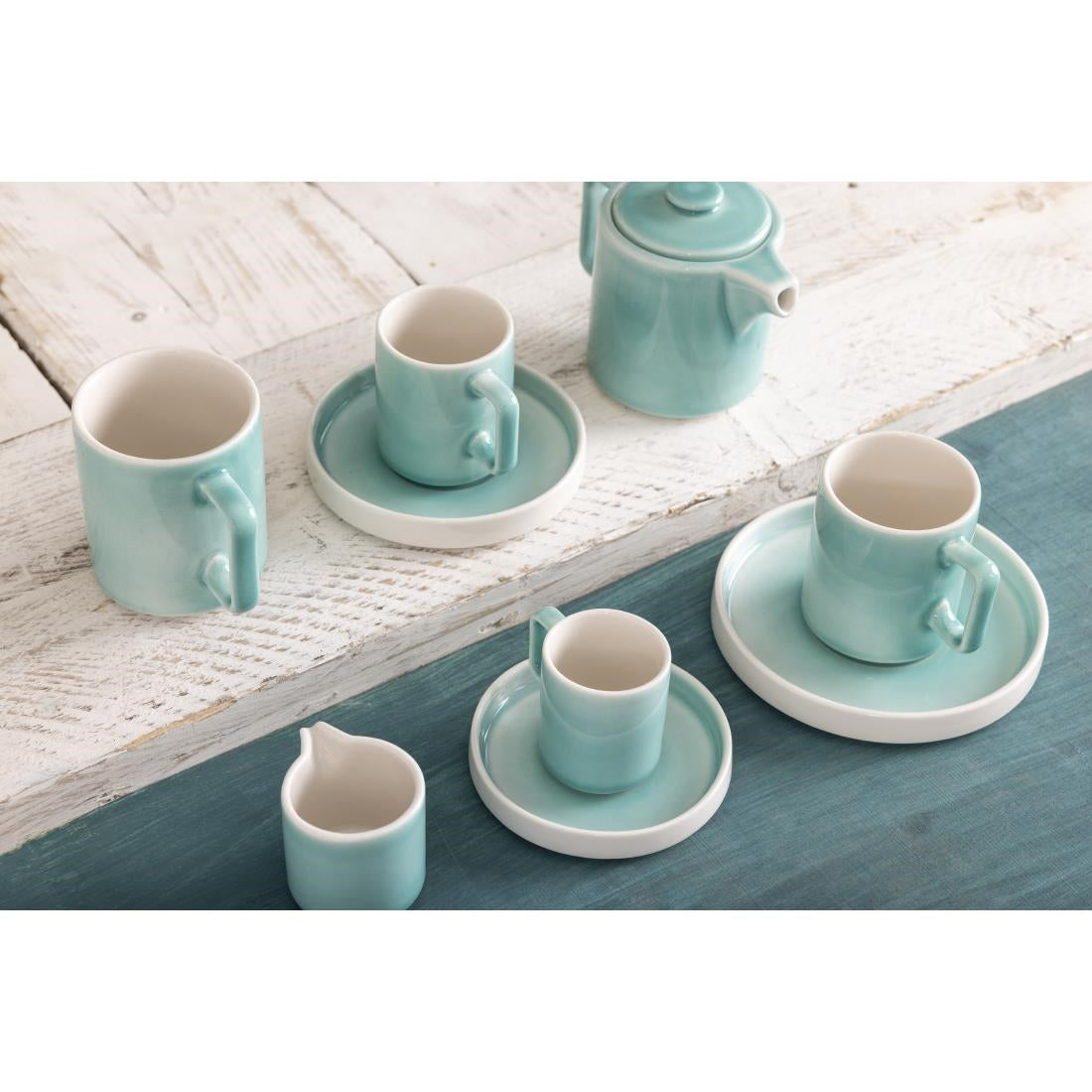 Olympia Fondant Saucers Mint 155mm (Pack of 6)