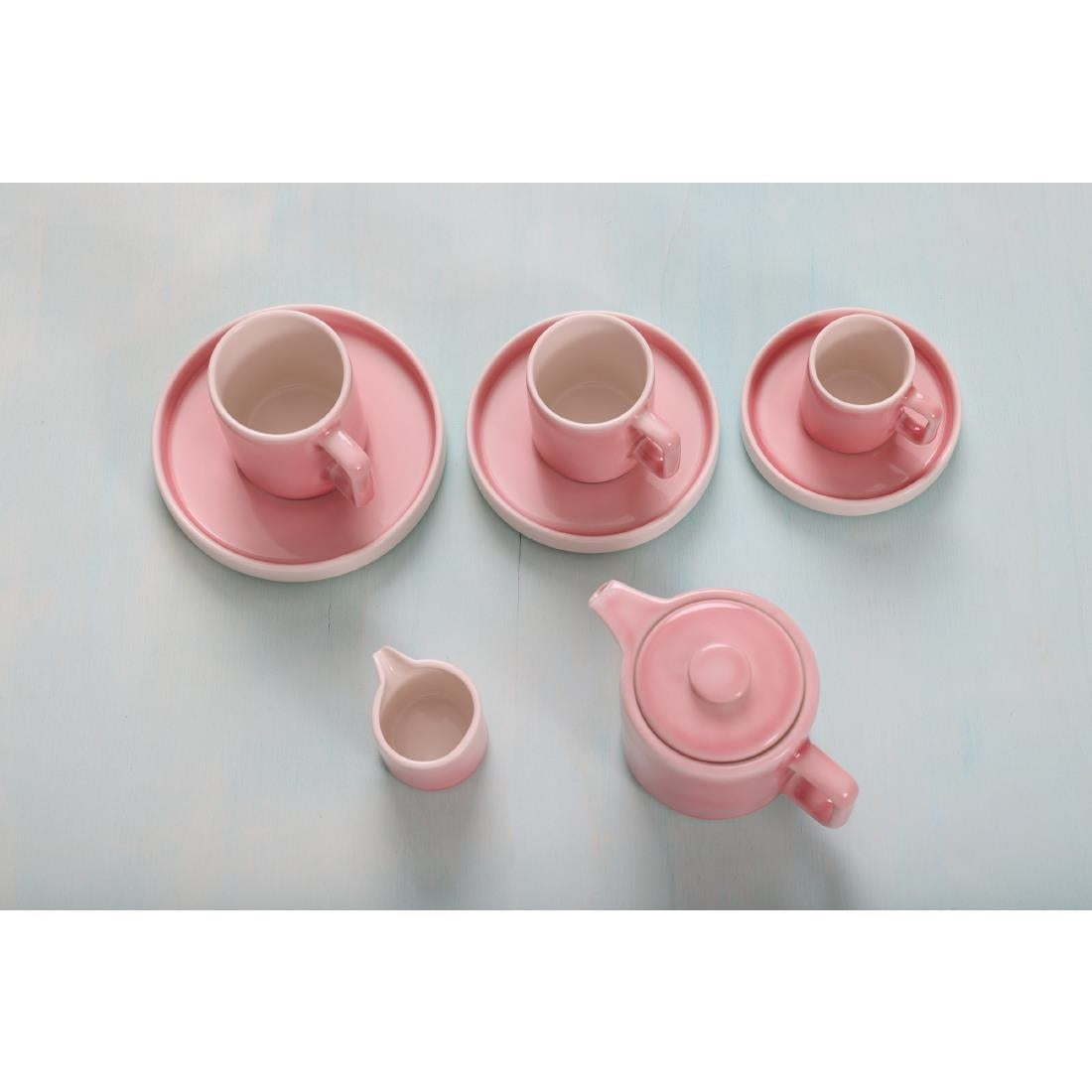 Olympia Fondant Saucers Pink 136mm (Pack of 6)
