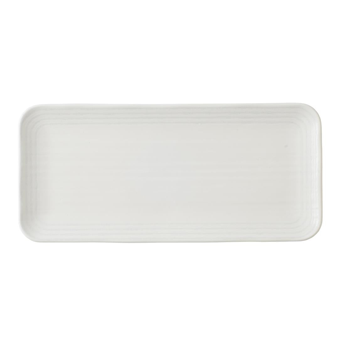 Churchill Dudson Harvest Norse White Organic Coupe Rect Platter 350 x 159mm (Pack of 6)