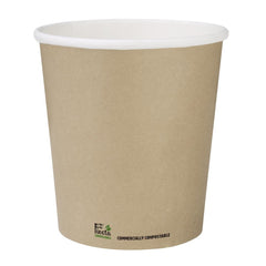 Fiesta Compostable Coffee Cups Single Wall 8oz (Pack of 50)