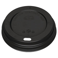 Fiesta Recyclable Coffee Cup Lids Black 340ml / 12oz and 455ml / 16oz (Pack of