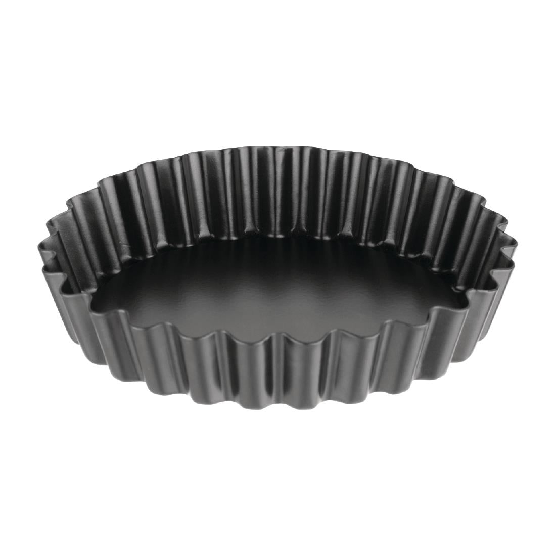 Vogue Non-Stick Mini Quiche Tin With Removable Base 100mm (Pack of 3)