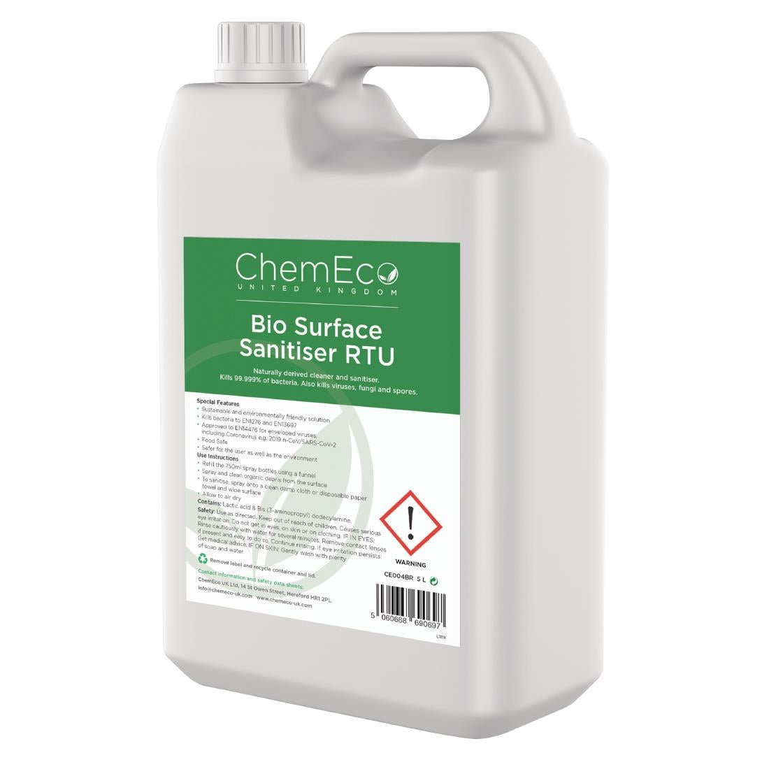 Bio Surface Sanitiser RTU 5Ltr