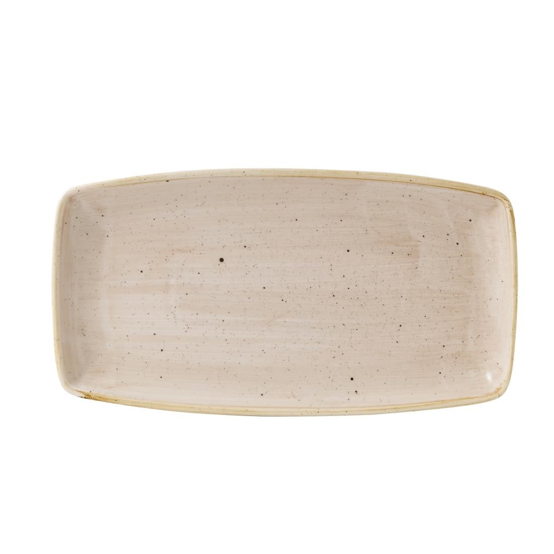 Churchill Stonecast Oblong Plate Nutmeg 350x185mm (Pack of 6)