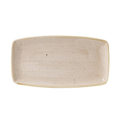 Churchill Stonecast Oblong Plate Nutmeg 350x185mm (Pack of 6)