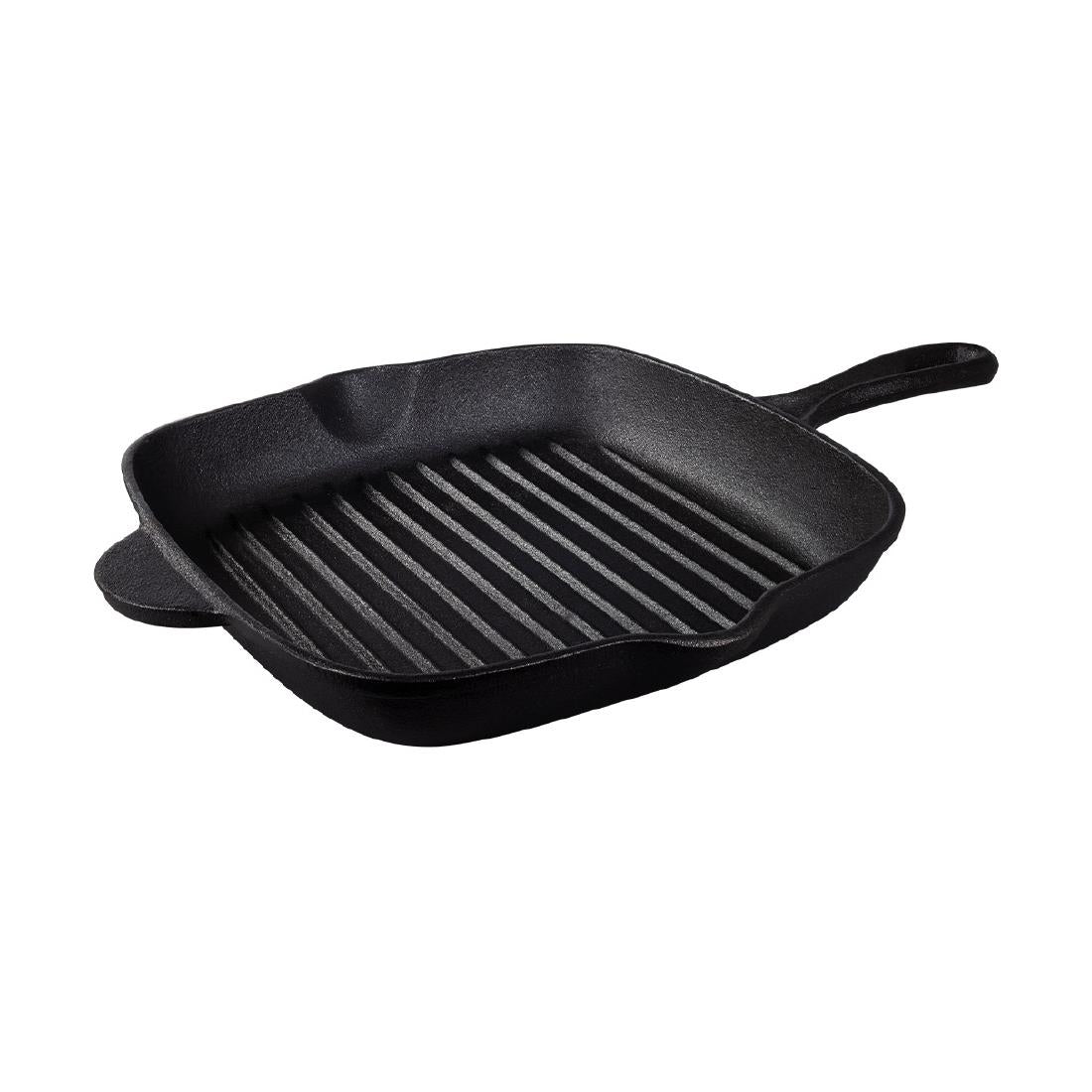 Tramontina Pre-Seasoned Cast Iron Square Griddle Pan 27cm