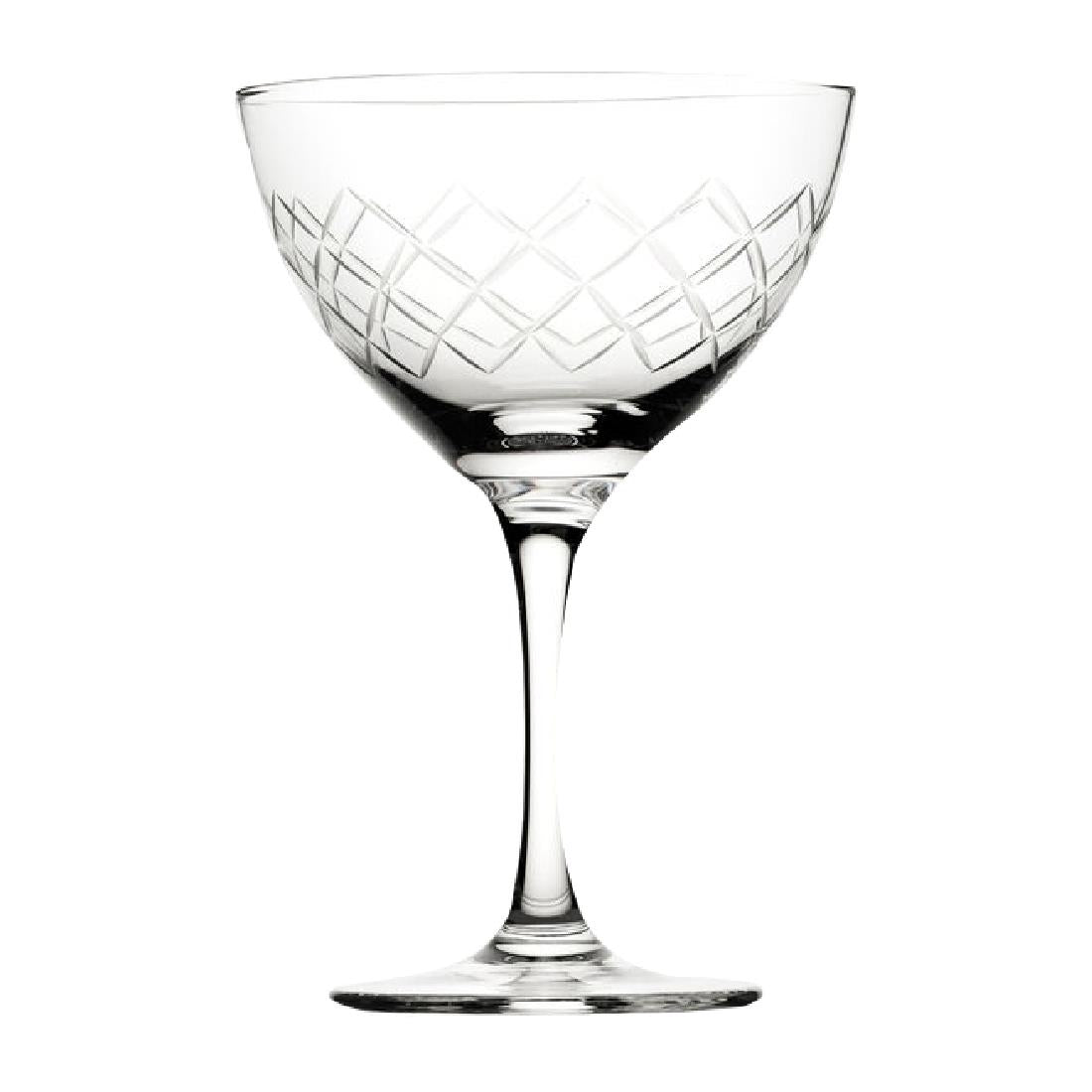 Utopia Raffles Diamond Martini Glasses 190ml (Pack of 6)