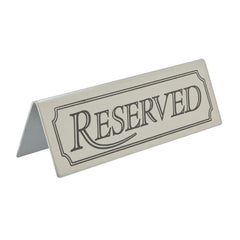 Beaumont Reserved Stainless Steel Table Sign