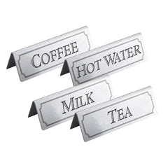 Beaumont Hot Water Stainless Steel Table Sign