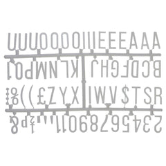 Beaumont 390 Character 31mm Letter Set White