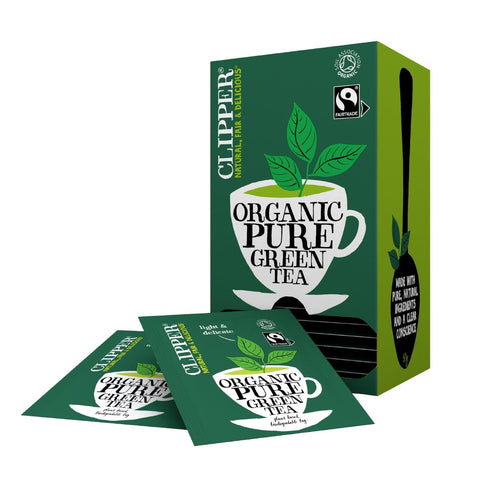 Clipper Fairtrade Organic Green Tea Bag Envelopes (Case of 6 x 25)