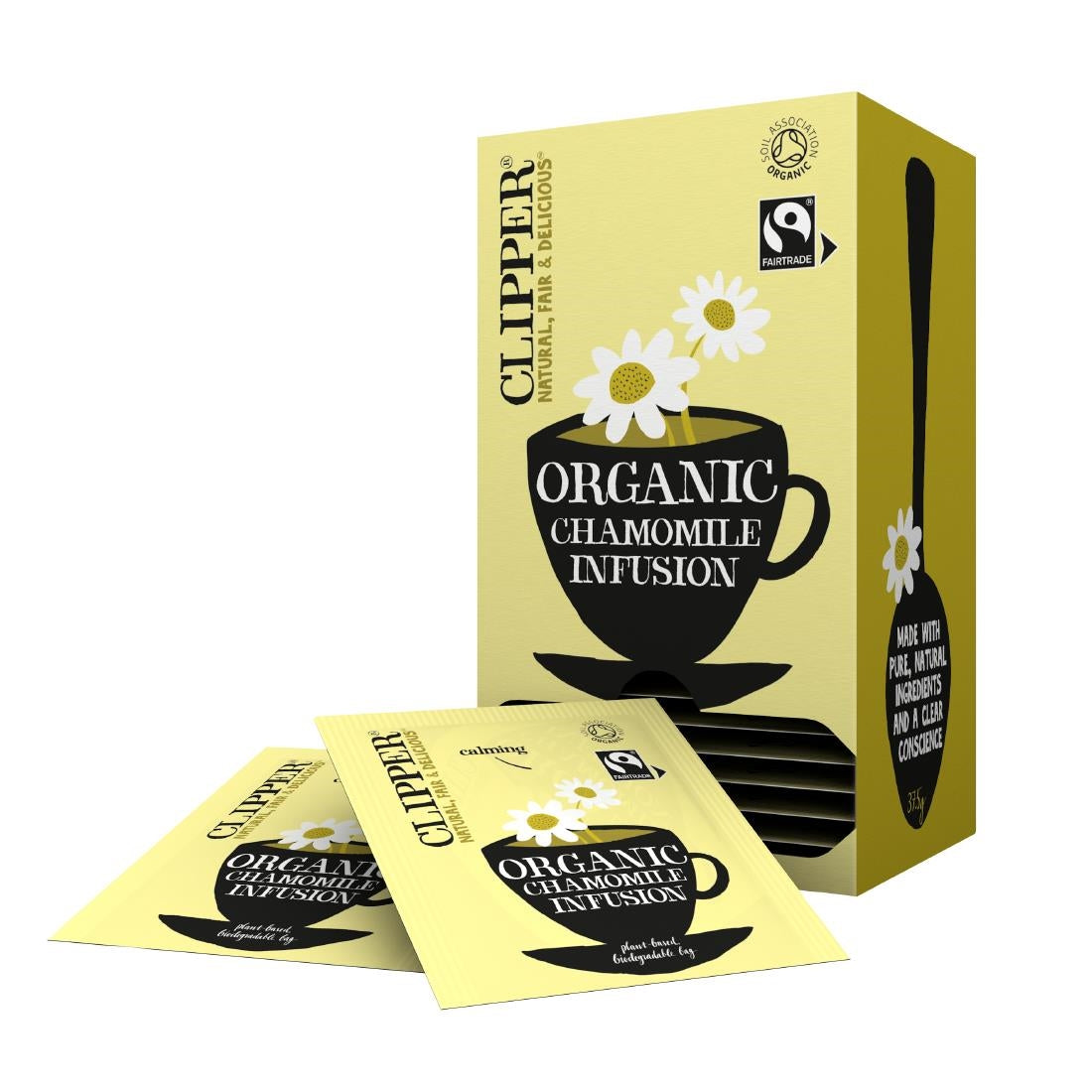 Clipper Fairtrade Organic Infusion Chamomile Tea Bag Envelopes (Case of 6 x 25)
