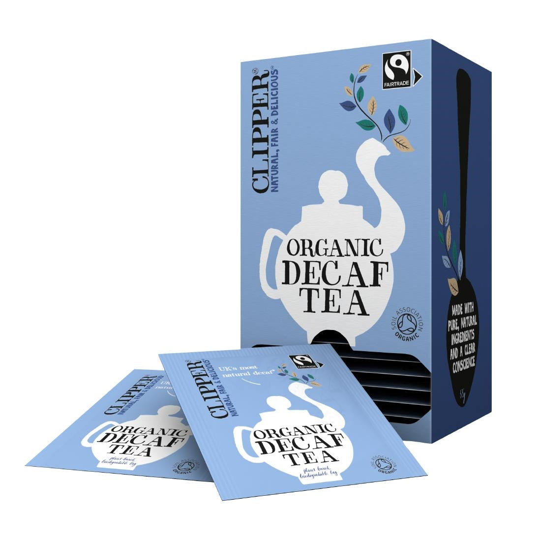 Clipper Fairtrade Organic Decaf Everyday Tea Bag Envelopes (Case of 6 x 25)