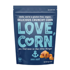 LOVE CORN Sea Salt Crunchy Corn Snack 45g (Pack of 10)