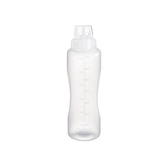 Araven Squeeze Sauce Bottle 3 Nozzles 75cl White