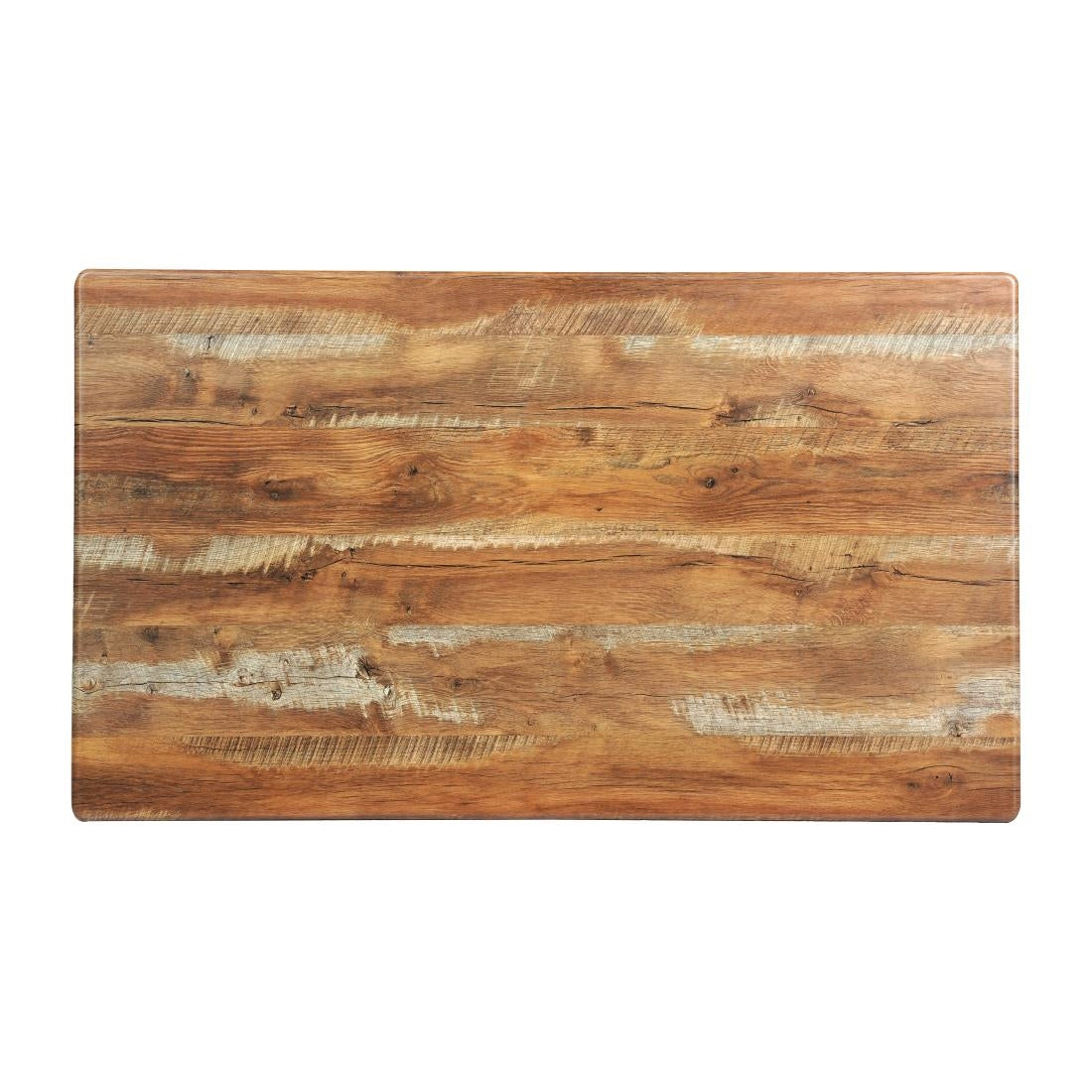 Rectangular Laminate Table Top Planked Oak 1200x700mm (Pack of 2)