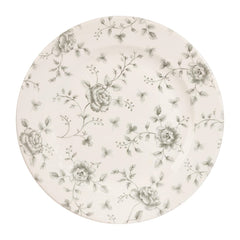 Churchill Vintage Prints Rose Chintz Profile Plates Grey 276mm (Pack of 6)