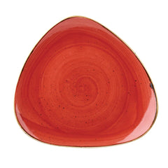 Churchill Stonecast Triangle Plates Berry Red 192mm (Pack of 12)
