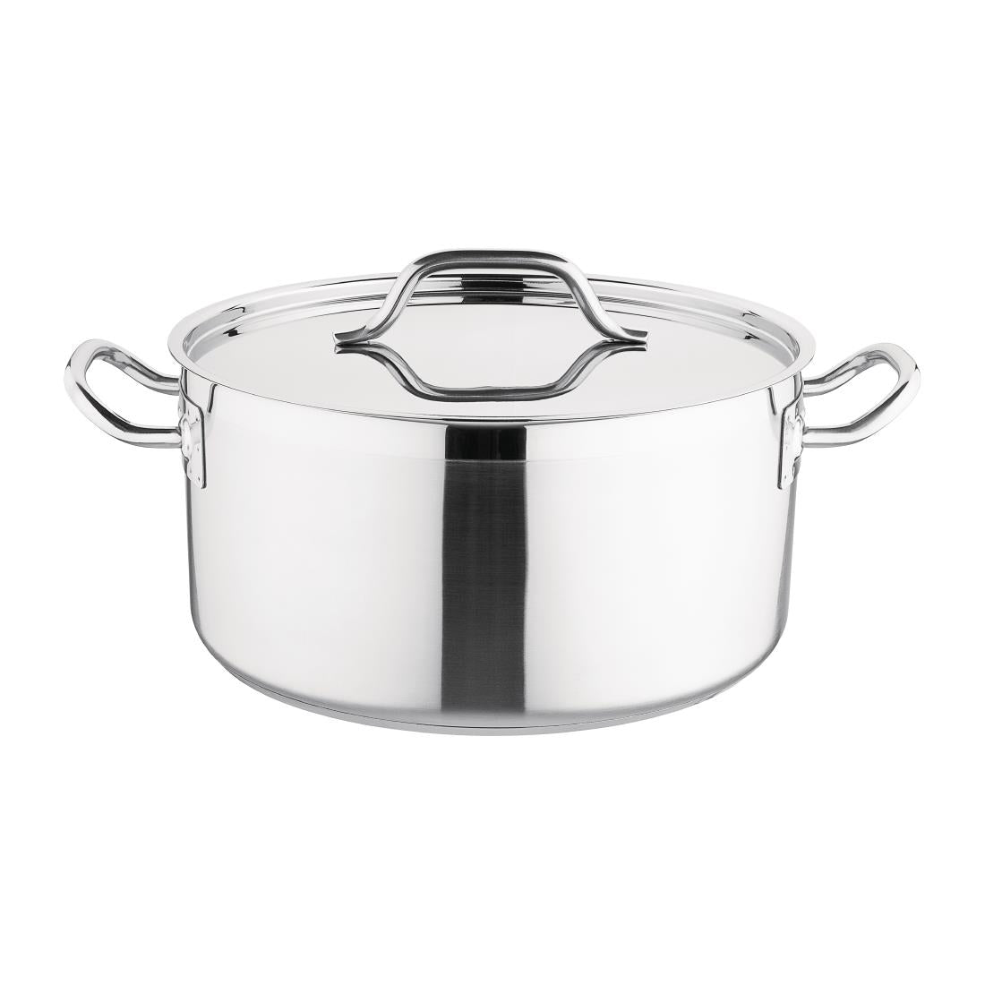 Nisbets Essentials Stainless Steel Stew Pot With Lid 32cm