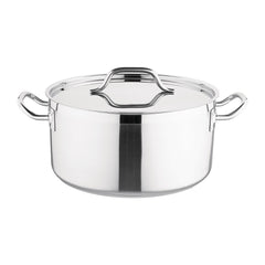 Nisbets Essentials Stainless Steel Stew Pot With Lid 32cm