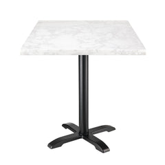 Bolero Square Marble Effect Tabletop White 600mm