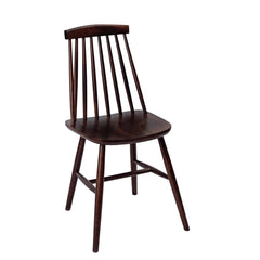 Fameg Farmhouse Angled Side Chairs Walnut Effect (Pack of 2)