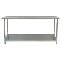 Parry Fully Welded Stainless Steel Centre Table with Undershelf 1500x600mm