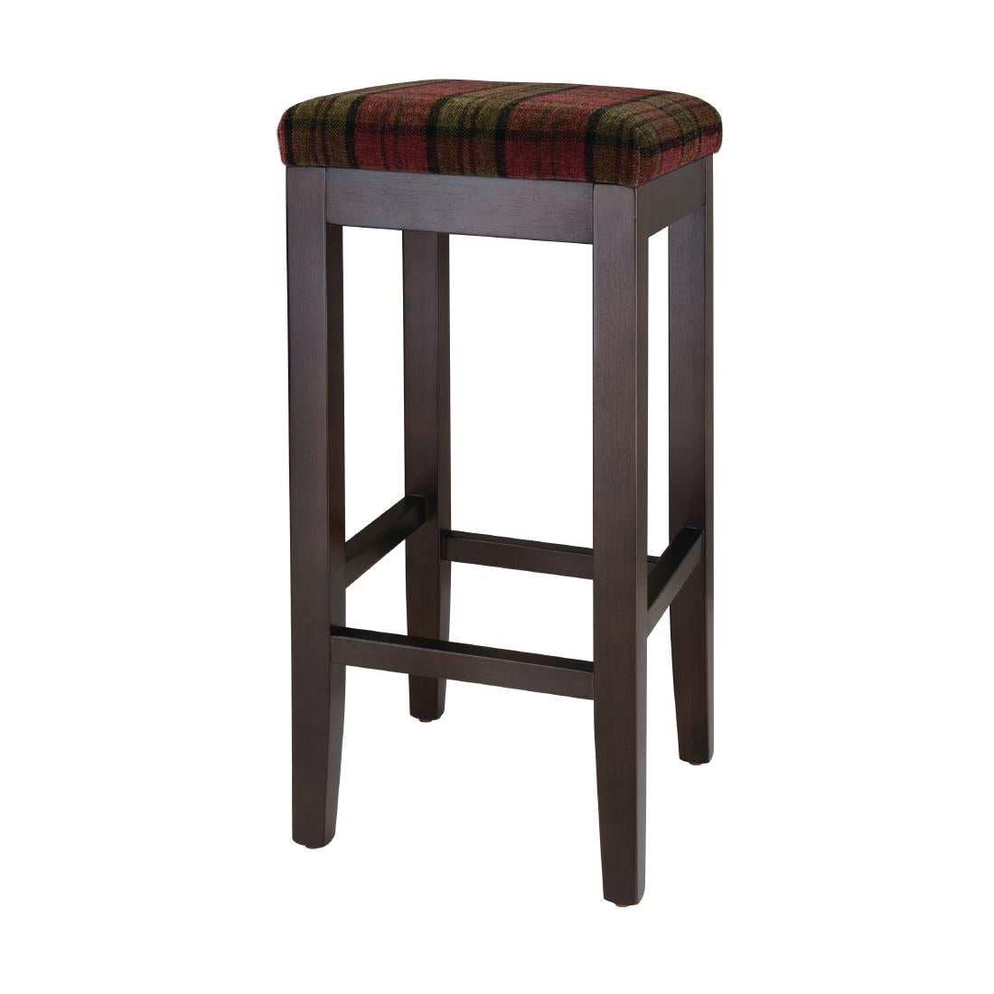 Bolero Dale High Stool Claret Tartan (Single)