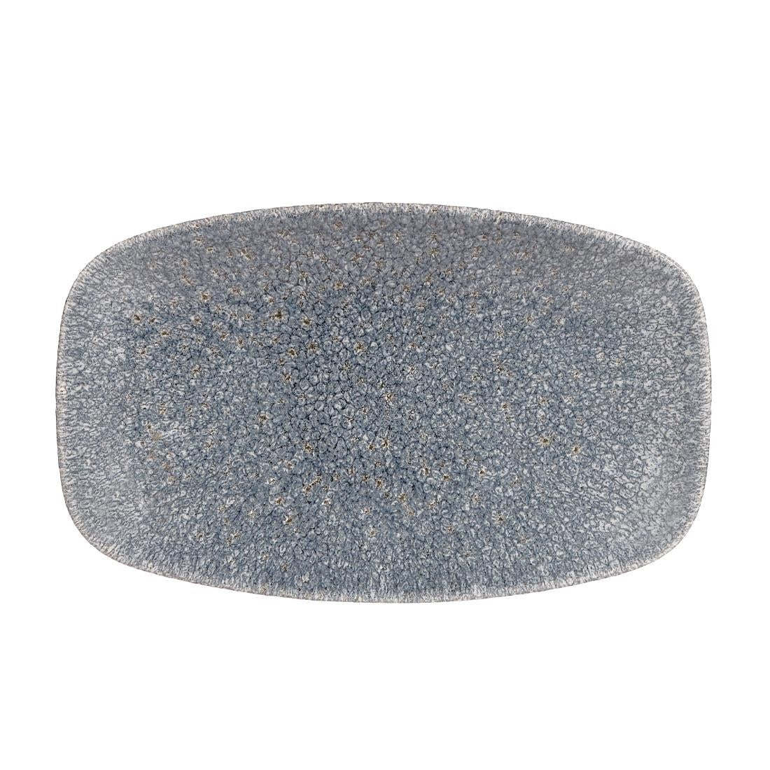 Churchill Studio Prints Raku Rectangular Plates Topaz Blue 200mm (Pack of 12)