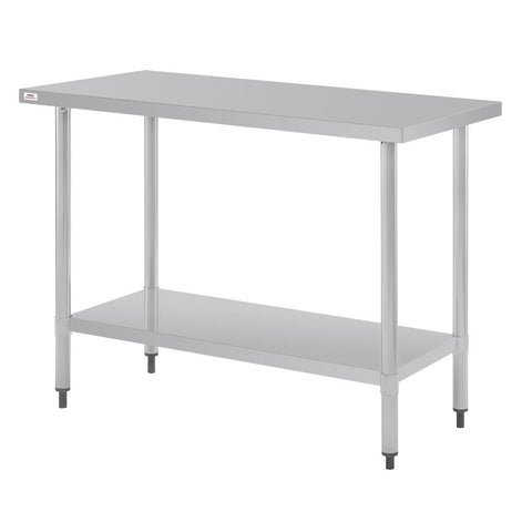 Nisbets Essentials Self Assembly Stainless Steel Table 1200 x 600mm