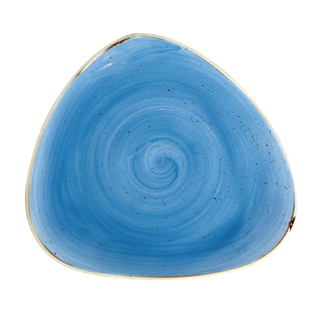Churchill Stonecast Triangle Plates Cornflower Blue 311mm (Pack of 6)