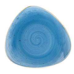 Churchill Stonecast Triangle Plates Cornflower Blue 197mm (Pack of 12)
