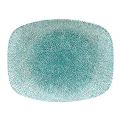 Churchill Raku Oblong Chef Plates Jade Green 202 x 261mm (Pack of 12)